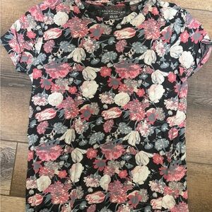 Lucky Brand Multicolor Floral Short Sleeve Tee